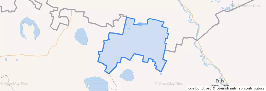 Mapa de ubicacion de Русско-Полянский район.