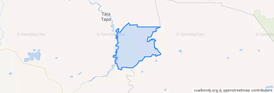 Mapa de ubicacion de Муромцевский район.