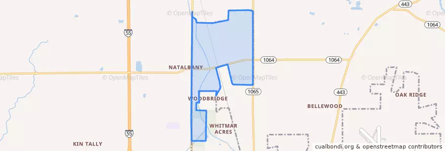 Mapa de ubicacion de Natalbany.