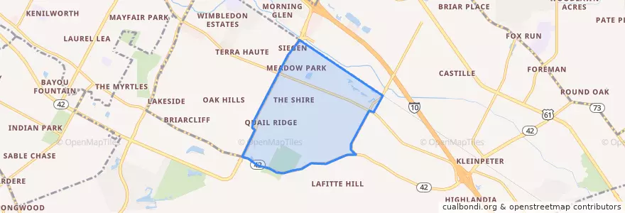 Mapa de ubicacion de Village St. George.