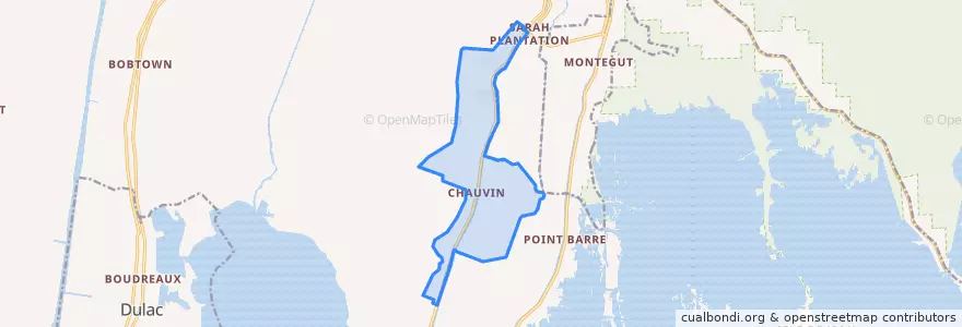 Mapa de ubicacion de Chauvin.