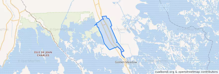 Mapa de ubicacion de Galliano.