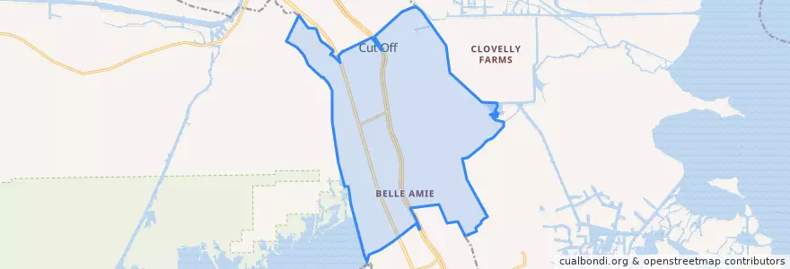 Mapa de ubicacion de Cut Off.