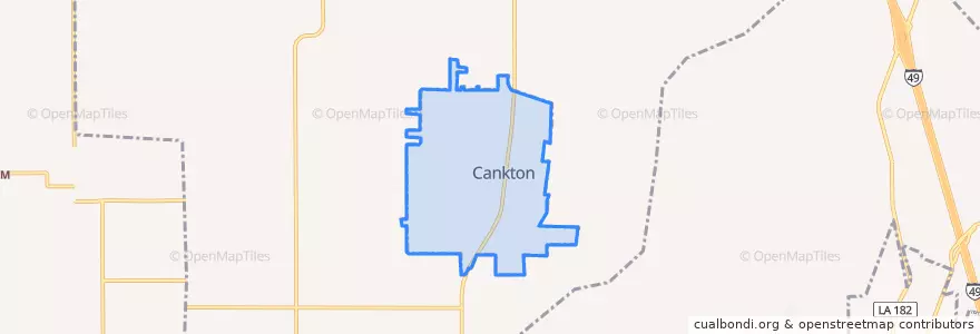 Mapa de ubicacion de Cankton.