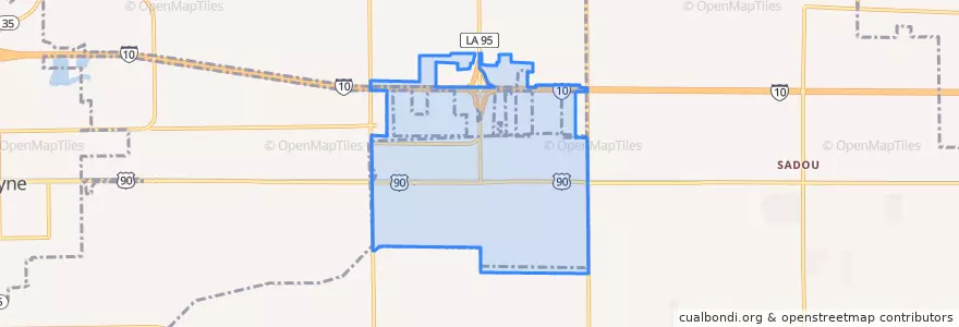 Mapa de ubicacion de Duson.