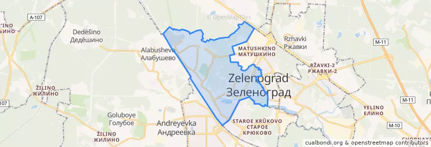 Mapa de ubicacion de район Силино.
