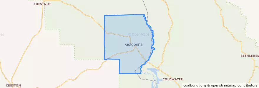 Mapa de ubicacion de Goldonna.