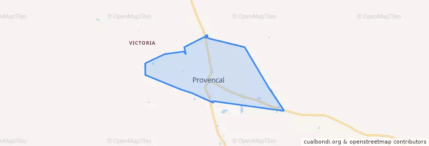 Mapa de ubicacion de Provencal.