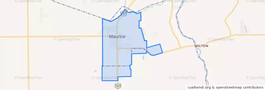 Mapa de ubicacion de Maurice.