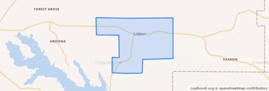 Mapa de ubicacion de Lisbon.