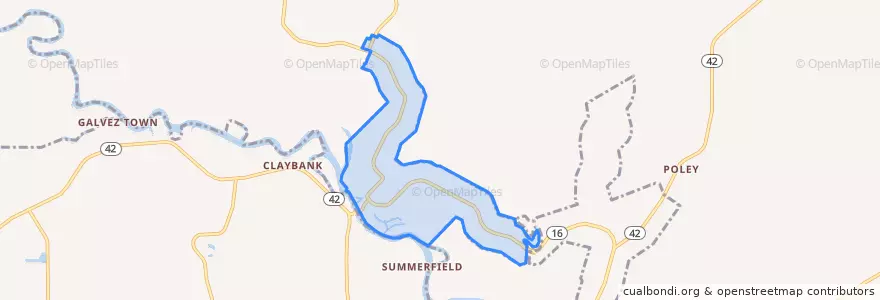 Mapa de ubicacion de Port Vincent.