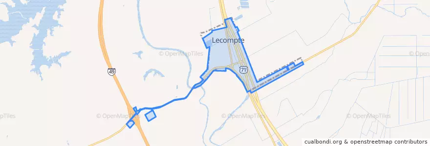 Mapa de ubicacion de Lecompte.