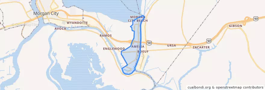 Mapa de ubicacion de Amelia.