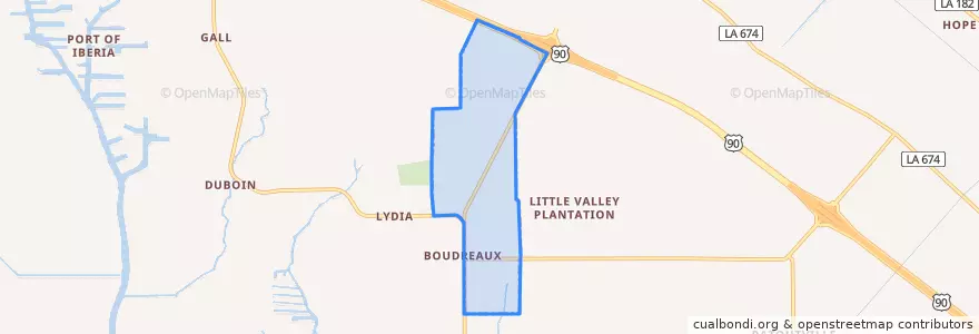 Mapa de ubicacion de Lydia.