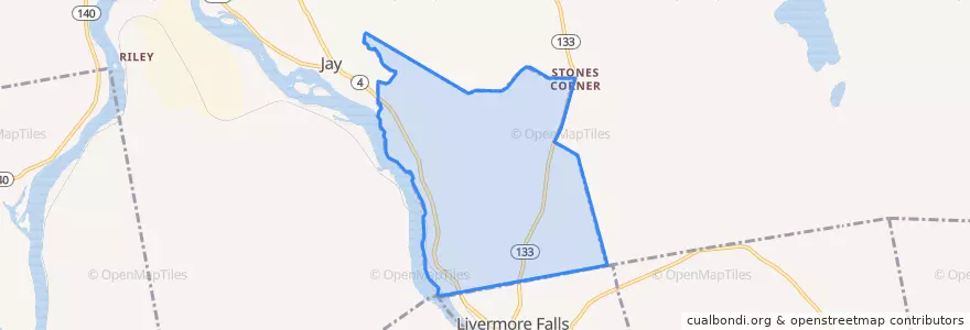 Mapa de ubicacion de Chisholm.
