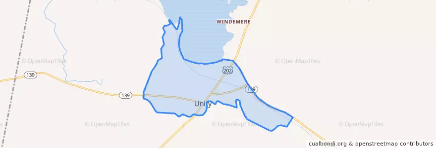Mapa de ubicacion de Unity.