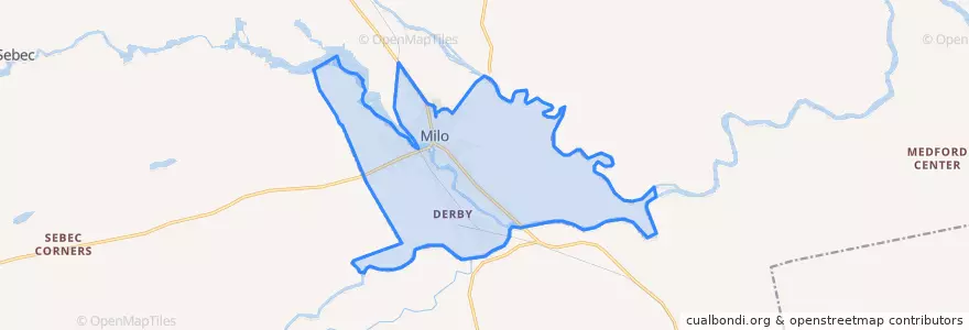 Mapa de ubicacion de Milo.