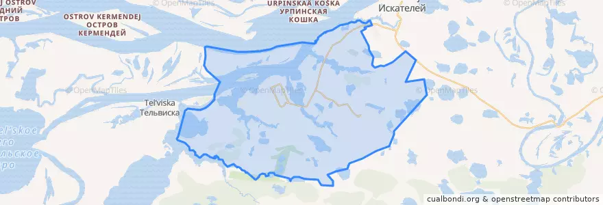 Mapa de ubicacion de городской округ Нарьян-Мар.