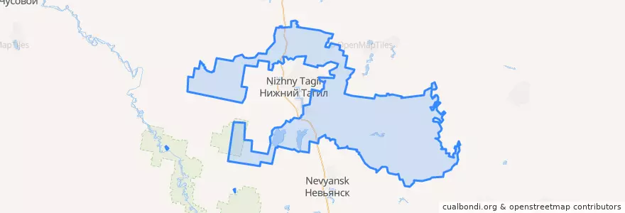Mapa de ubicacion de ゴルノウラリスキー管区.