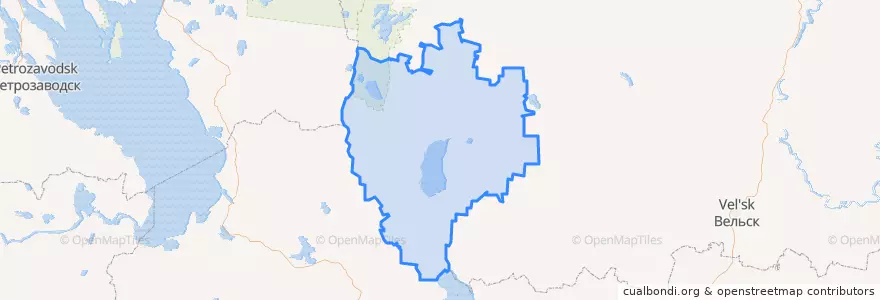 Mapa de ubicacion de Каргопольский район.