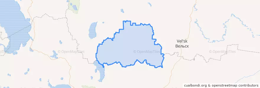 Mapa de ubicacion de Коношский район.