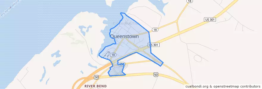 Mapa de ubicacion de Queenstown.