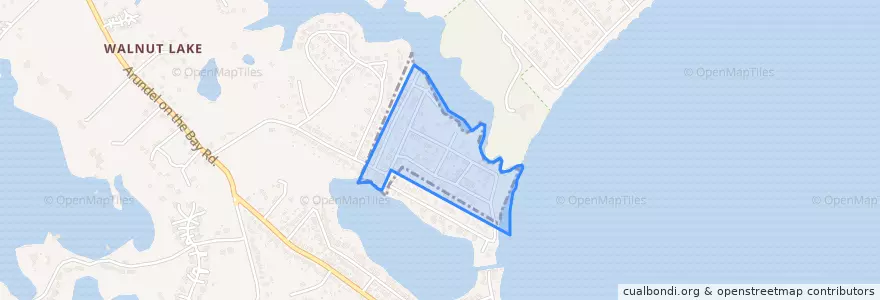 Mapa de ubicacion de Highland Beach.