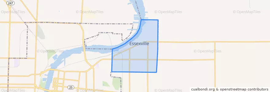 Mapa de ubicacion de City of Essexville.