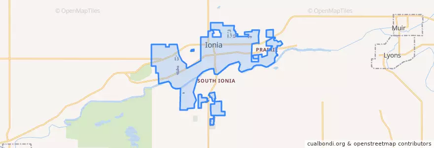 Mapa de ubicacion de Ionia.