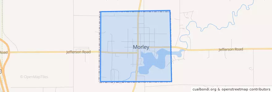 Mapa de ubicacion de Morley.