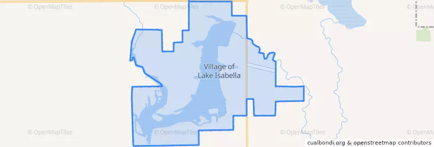 Mapa de ubicacion de Lake Isabella.