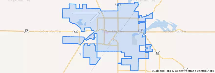Mapa de ubicacion de Dowagiac.