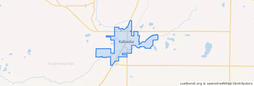 Mapa de ubicacion de Kalkaska.
