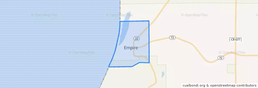 Mapa de ubicacion de Empire.