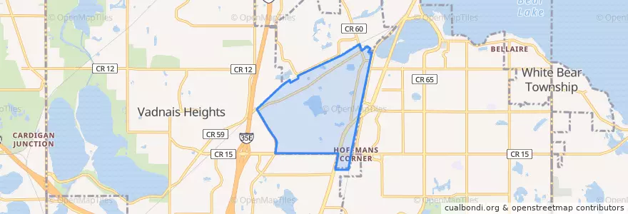 Mapa de ubicacion de Gem Lake.