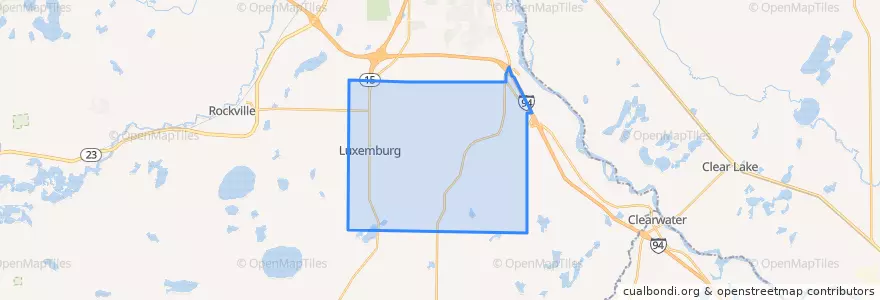 Mapa de ubicacion de St. Augusta.