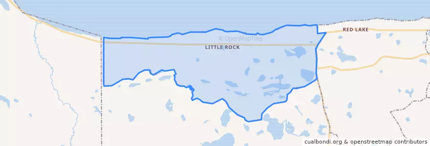 Mapa de ubicacion de Little Rock.