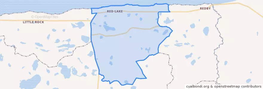 Mapa de ubicacion de Red Lake.