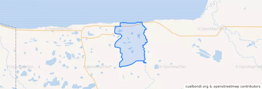Mapa de ubicacion de Redby.