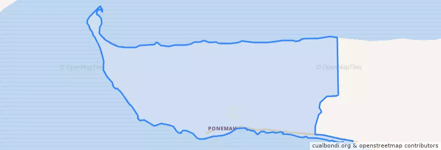 Mapa de ubicacion de Ponemah.