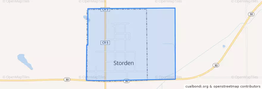 Mapa de ubicacion de Storden.