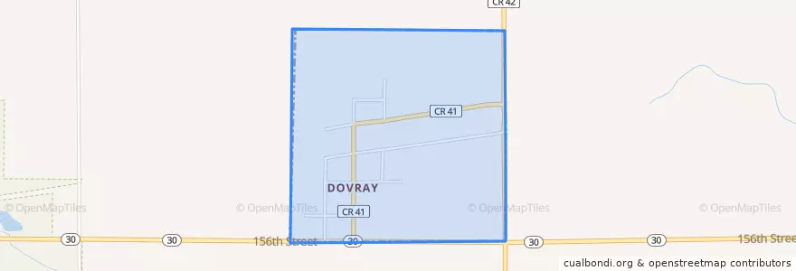 Mapa de ubicacion de Dovray.