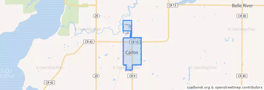 Mapa de ubicacion de Carlos.