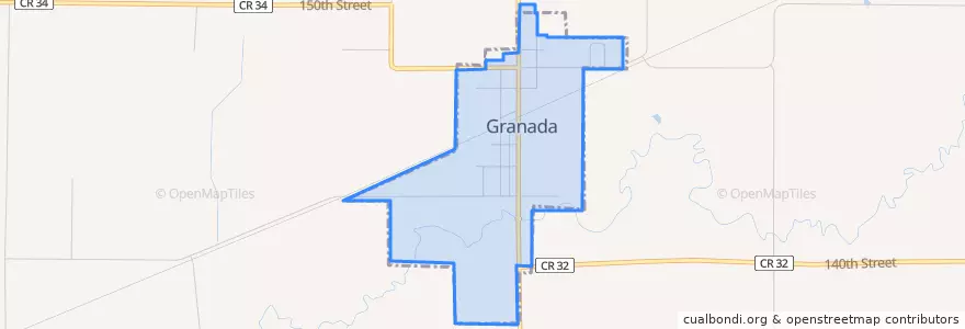 Mapa de ubicacion de Granada.