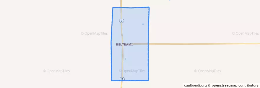 Mapa de ubicacion de Beltrami.
