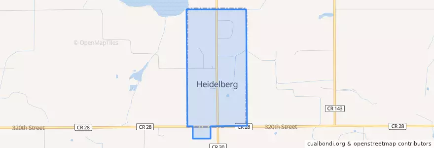 Mapa de ubicacion de Heidelberg.