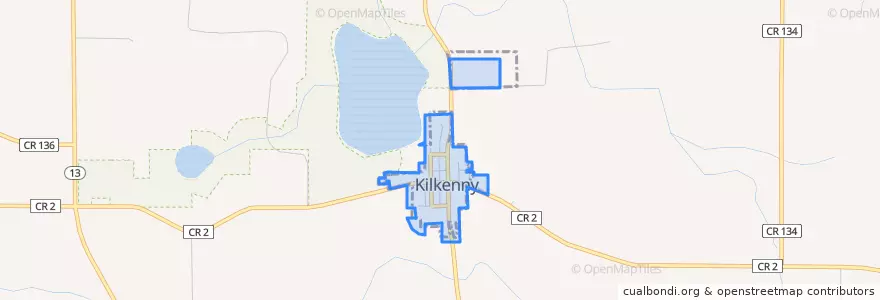 Mapa de ubicacion de Kilkenny.