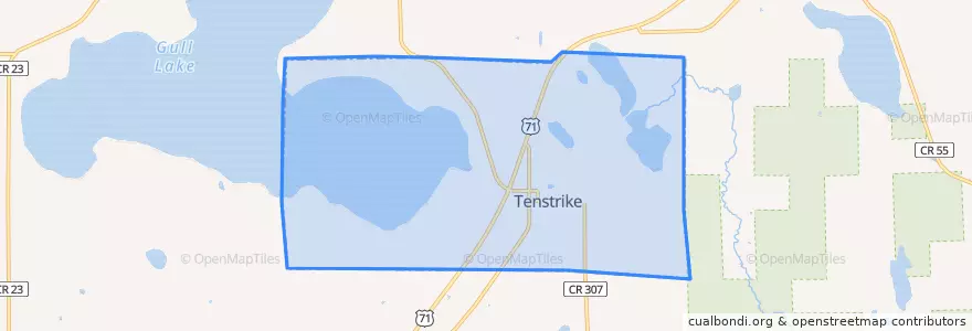 Mapa de ubicacion de Tenstrike.