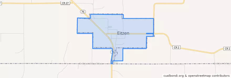 Mapa de ubicacion de Eitzen.