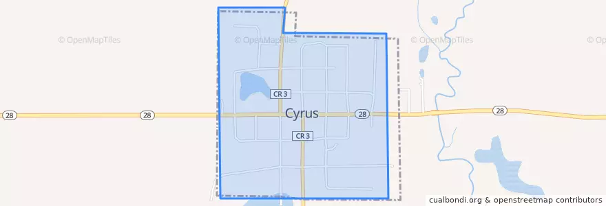 Mapa de ubicacion de Cyrus.